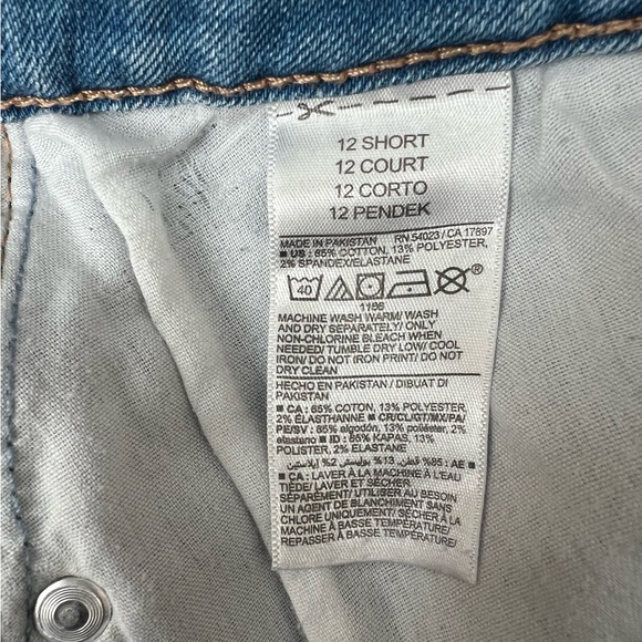 Old Navy Jeans Womens 12 Short Rockstar Skinny High Rise Light Wash Blue - Picture 7 of 7